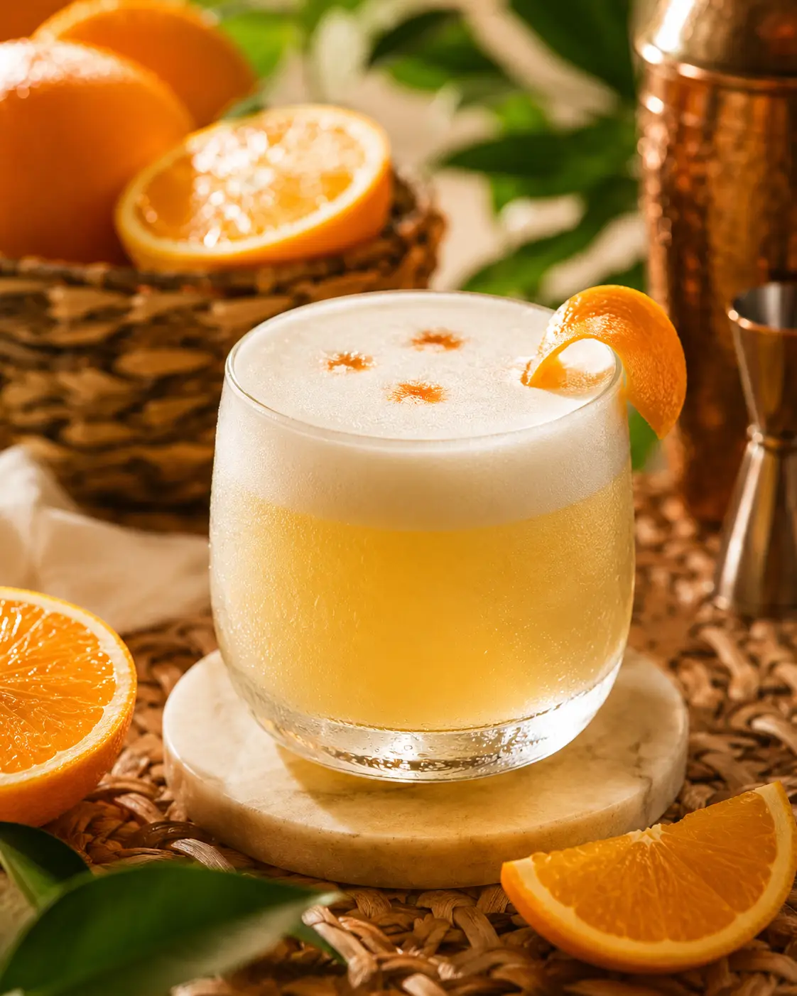 Pisco Sour naranja y limón